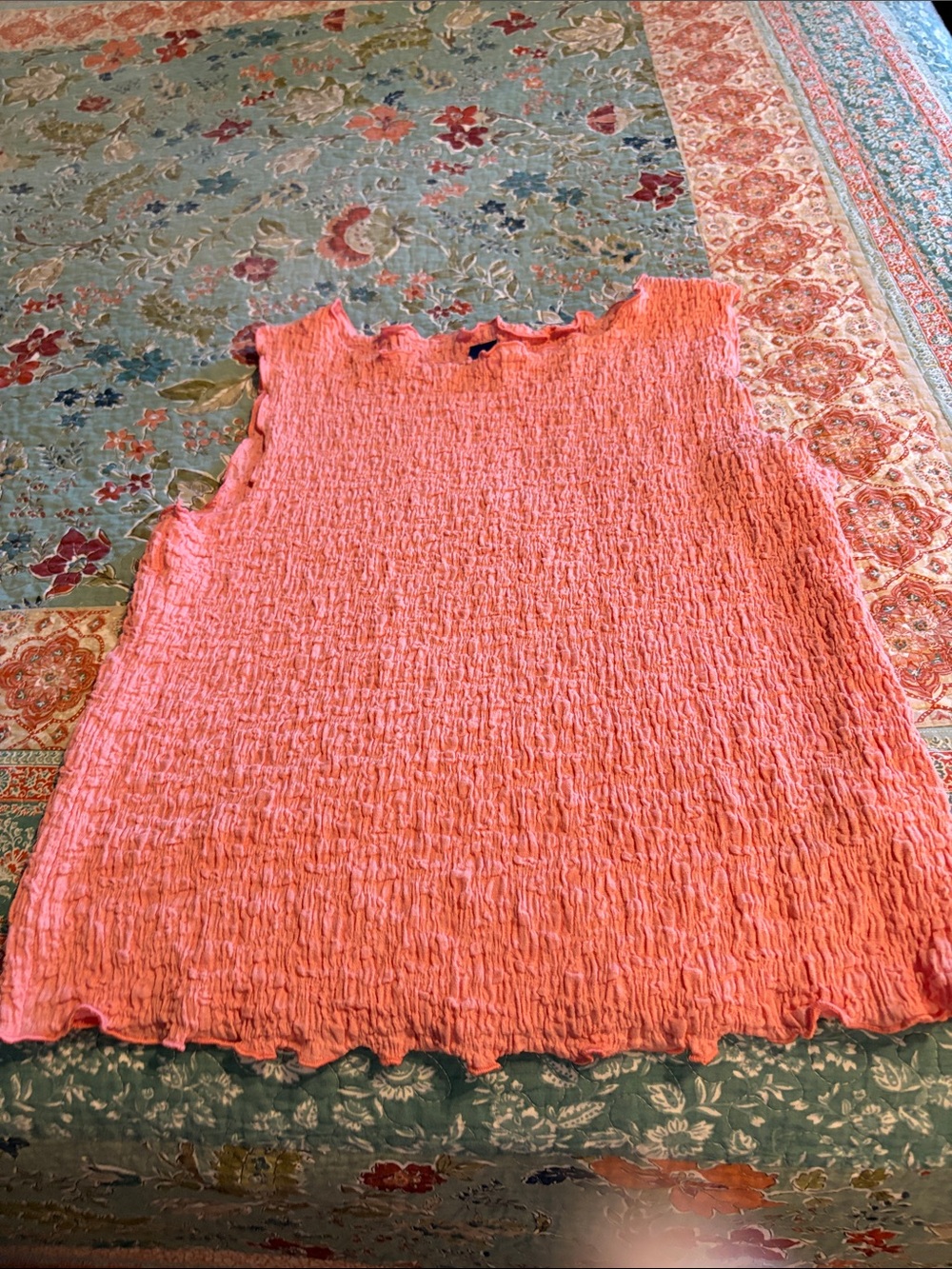 Old Navy Crinkled Tank Top - Coral